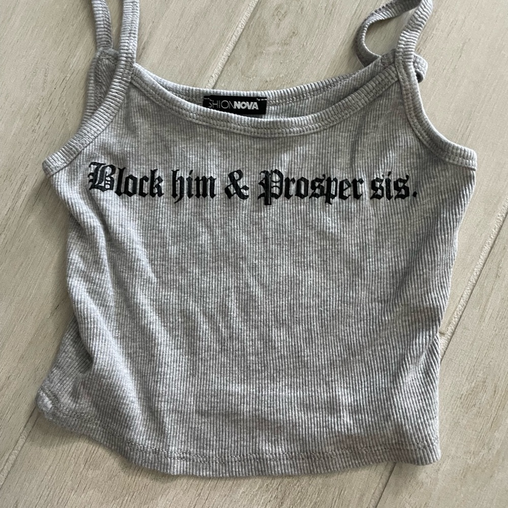 Block him and prosper sis tank top